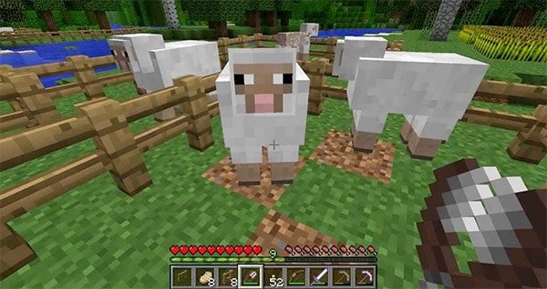 minecraft sheep in pen