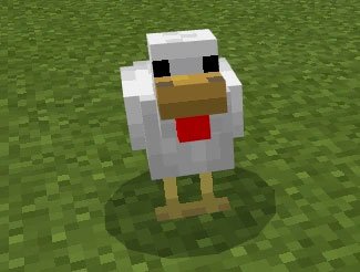 one minecraft chicken