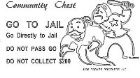 Monopoly Community Chest Go To Jail Card coloring page