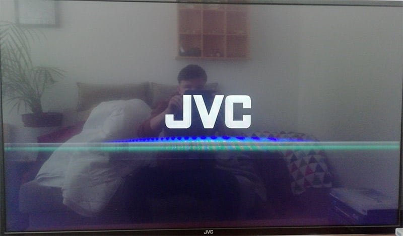 jvc fire tv horizontal lines on screen