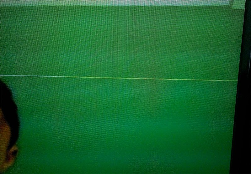 lines on tv screen toshiba