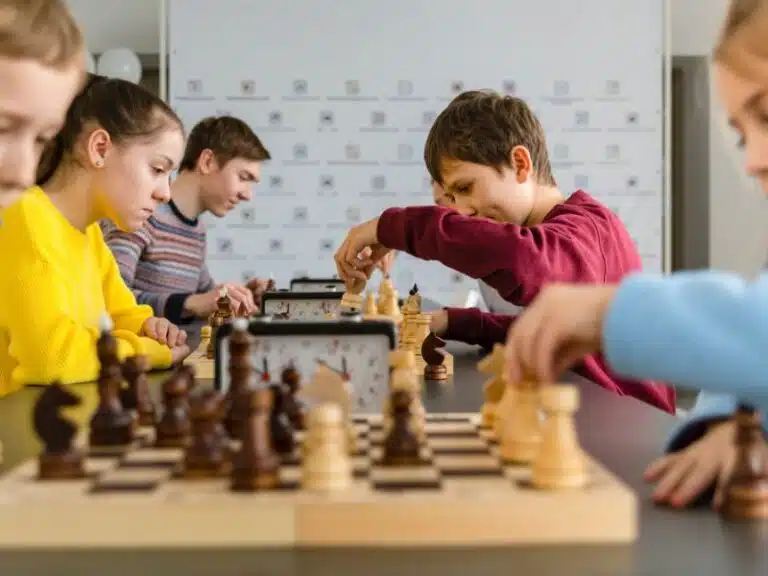 kids playing chess